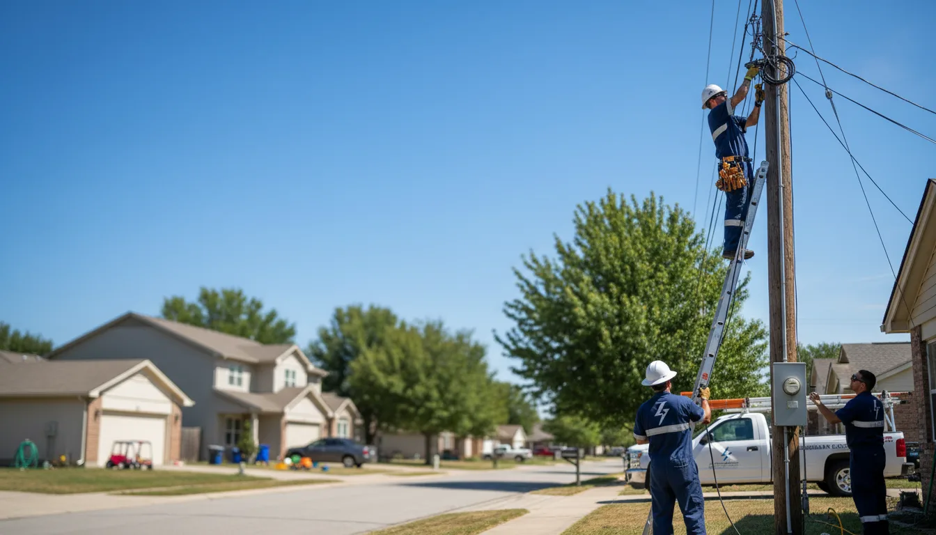 Residential electrician providing installation services in Circleville, UT